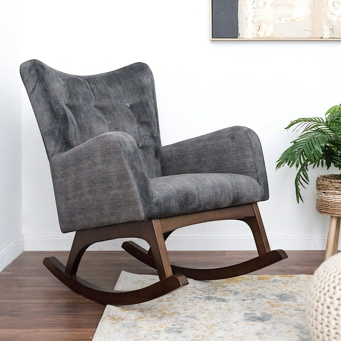 Alistair - Rocking Chair - Brown / Dark Gray by Couch.com