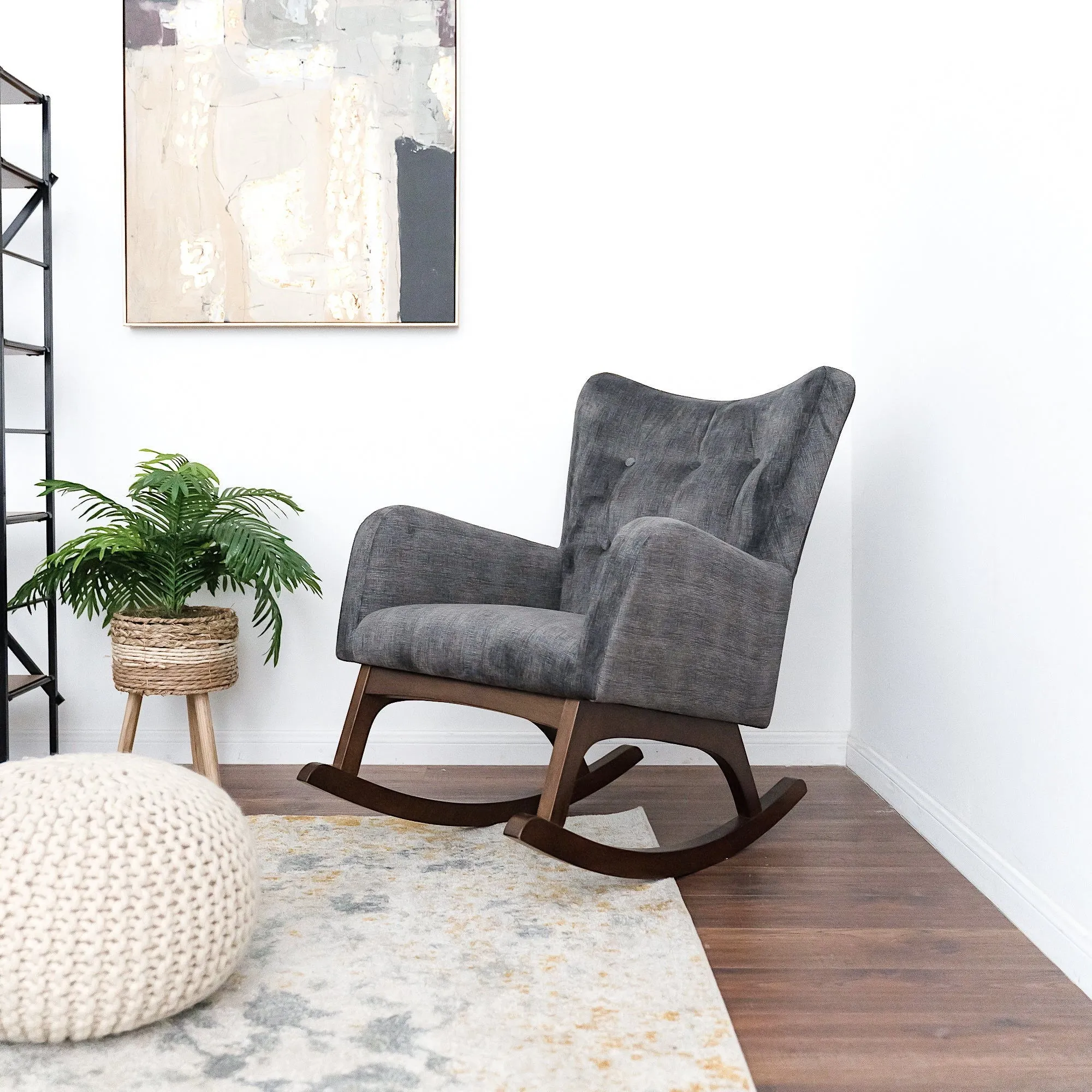 Alistair - Rocking Chair - Brown / Dark Gray by Couch.com