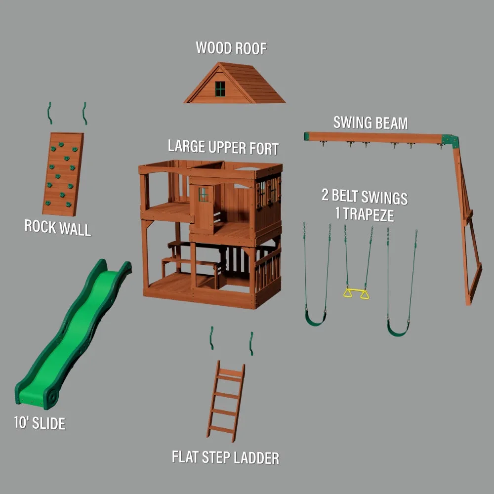 BYD Hill Crest Play Tower (incl. swings)