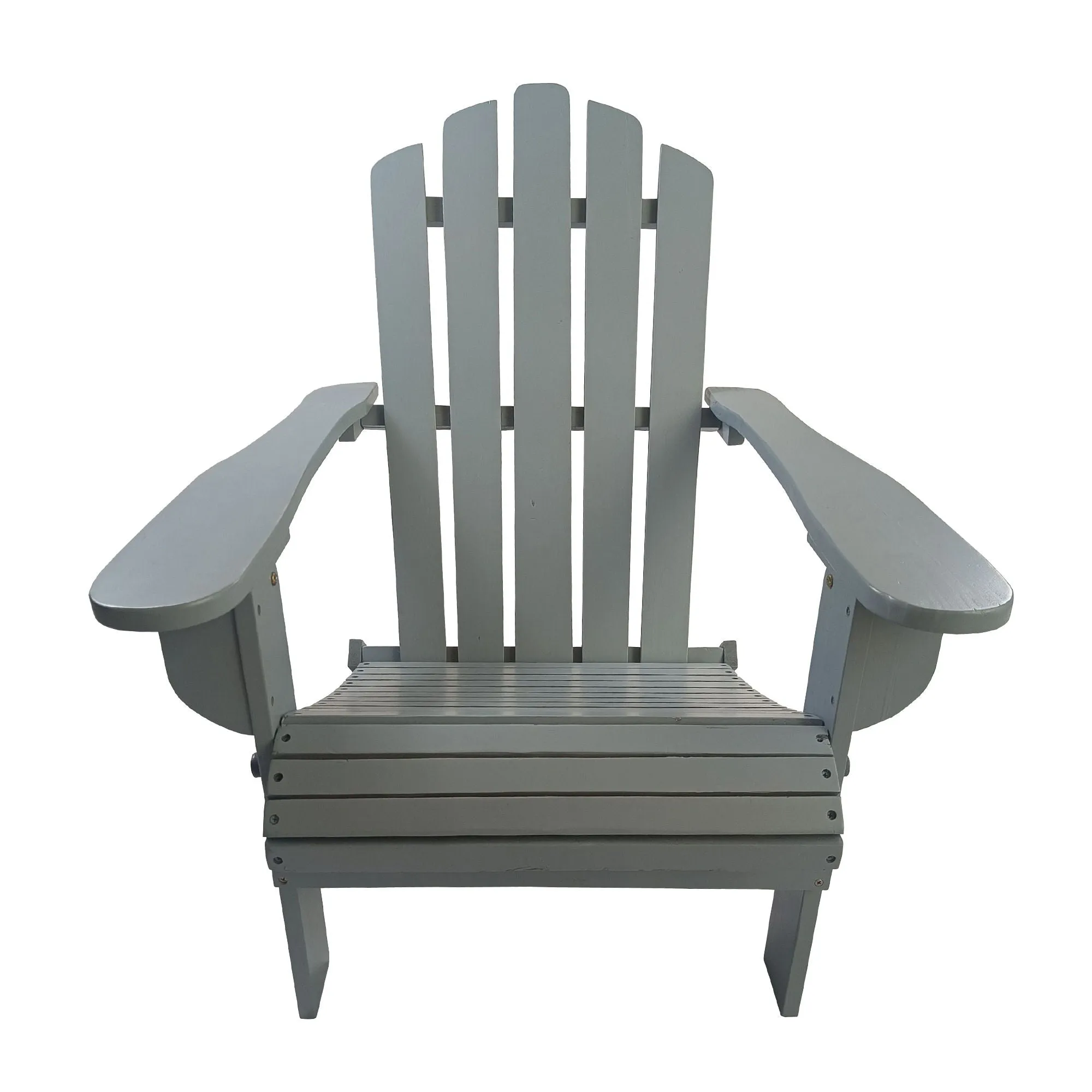 Couch.com Outdoor Or Indoor Adirondack Chair Walnut, Wood Construction, Dark Gray Finish by Couch.com
