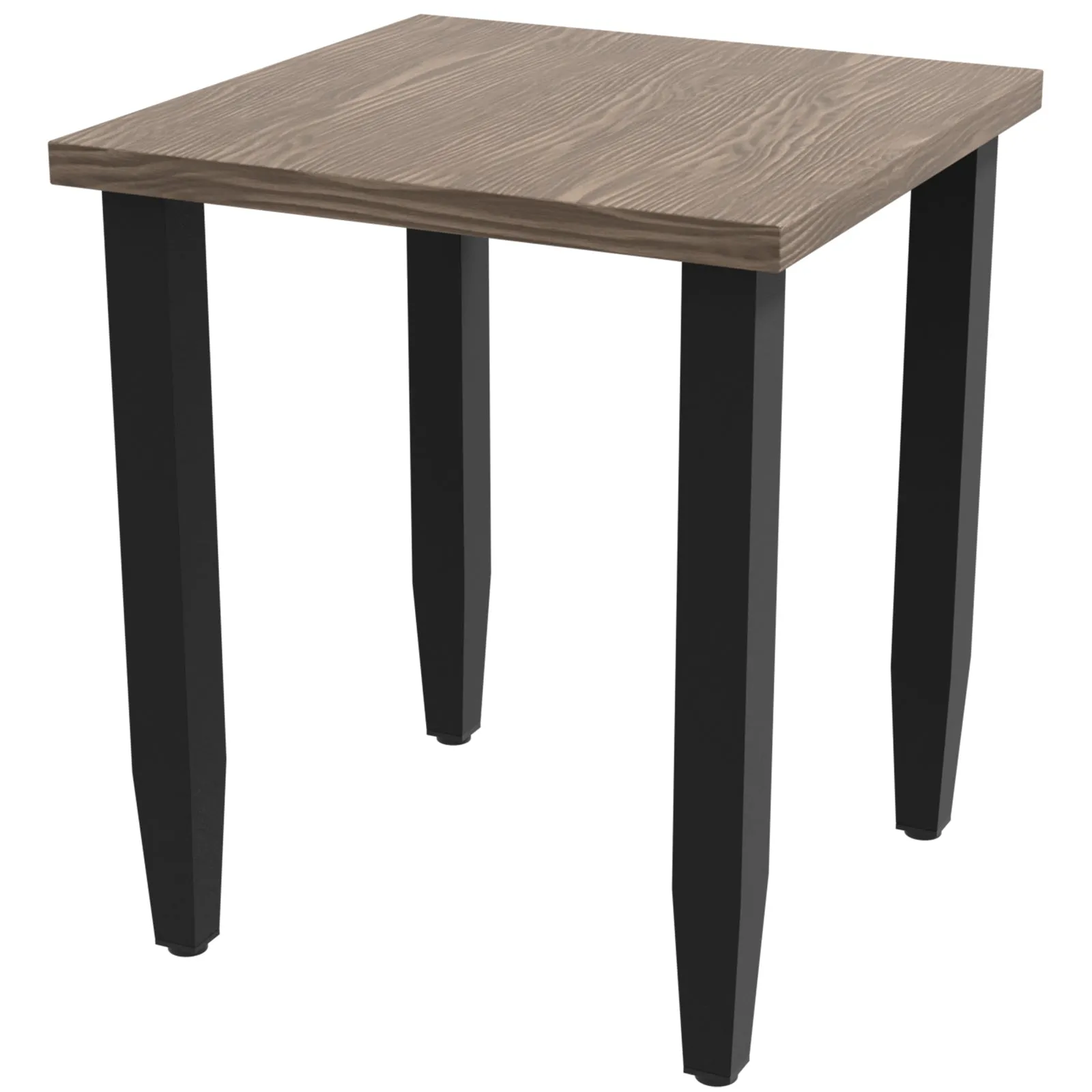 Modern Outdoor Side Table, Wood Grain Top