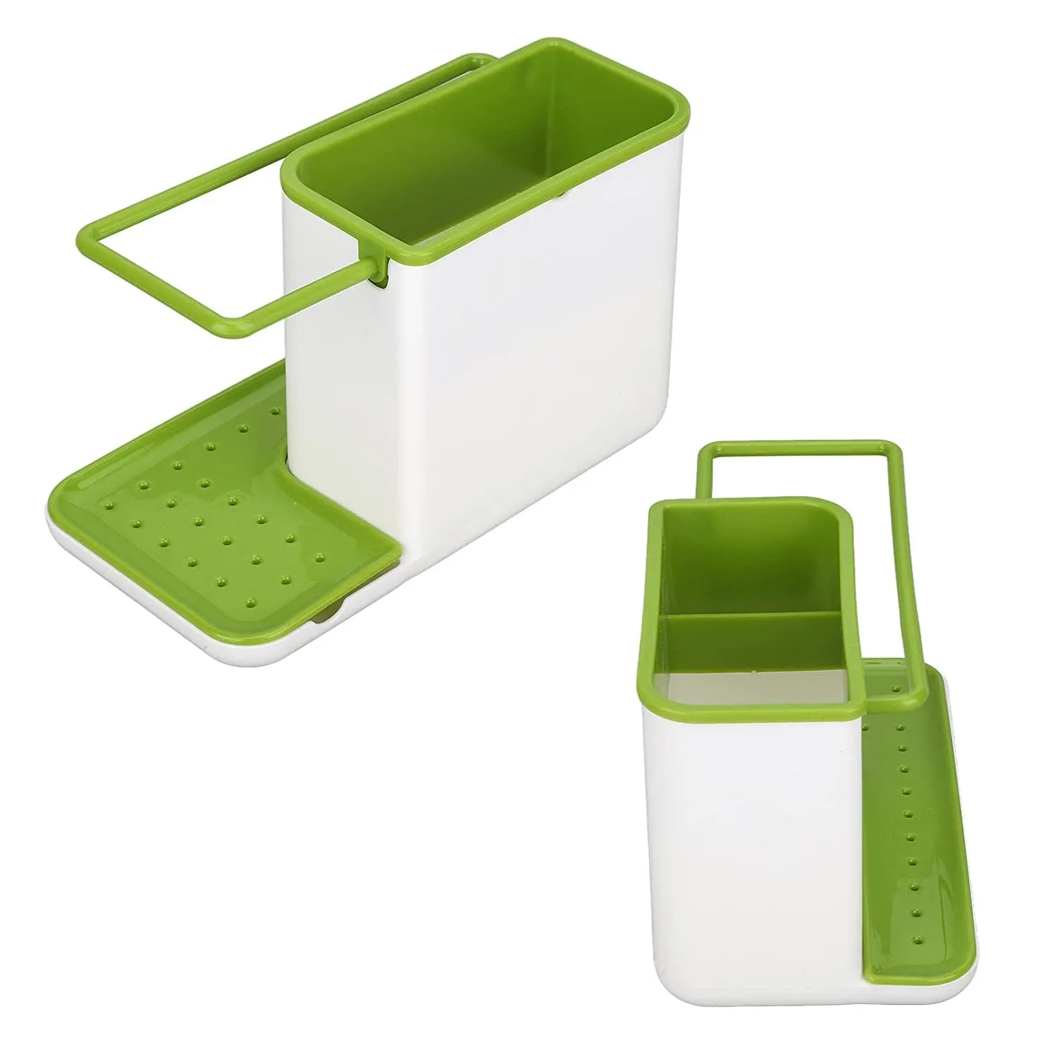 Plastic 3-in-1 Stand for Kitchen Sink Organizer Dispenser for Dishwasher Liquid